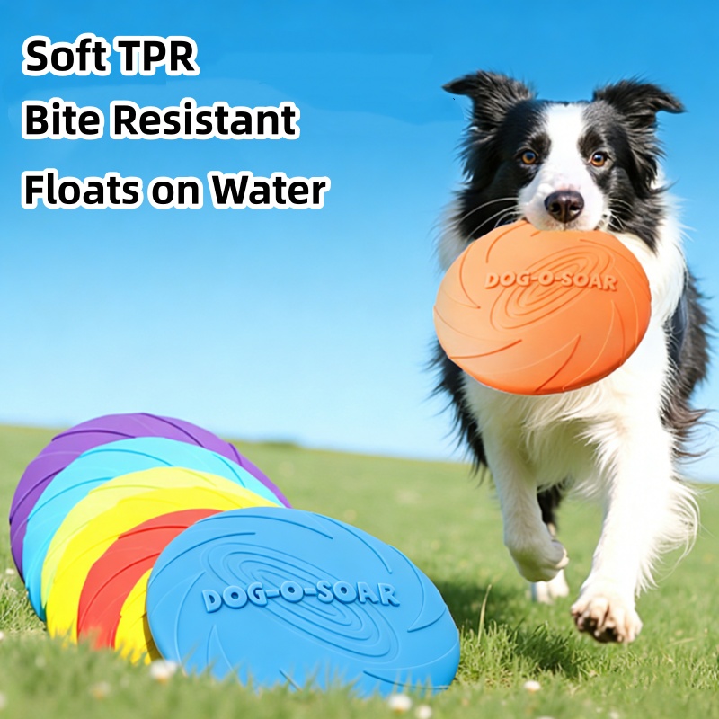 Flying Disc Dog Training Toy - Bite Resistant Flying Disc Toys For