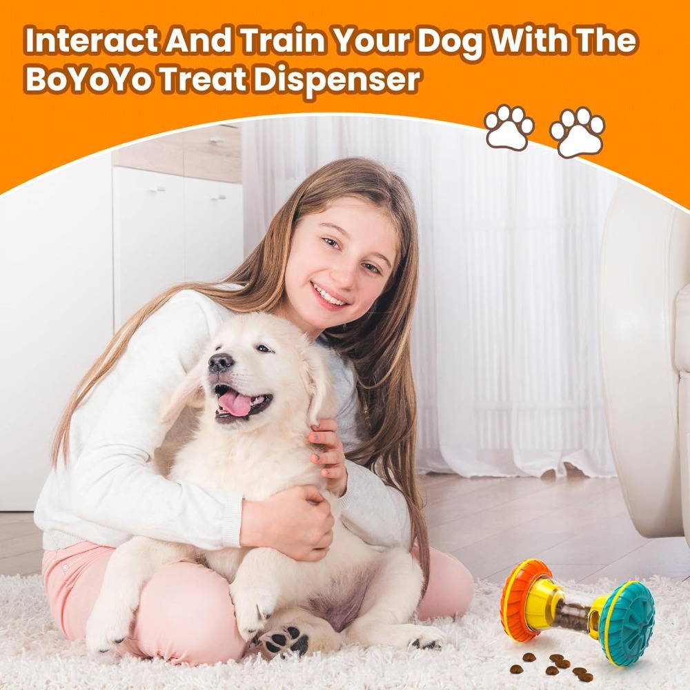 Quiet Rolling Treat Dispensing - Rubber Treat Dispensing Dog Toy recension och pris