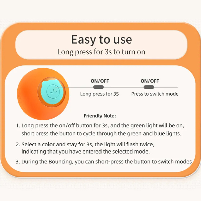 ROJECO Cat Toys Smart Interact - Automatic Moving Dog Ball recension och pris