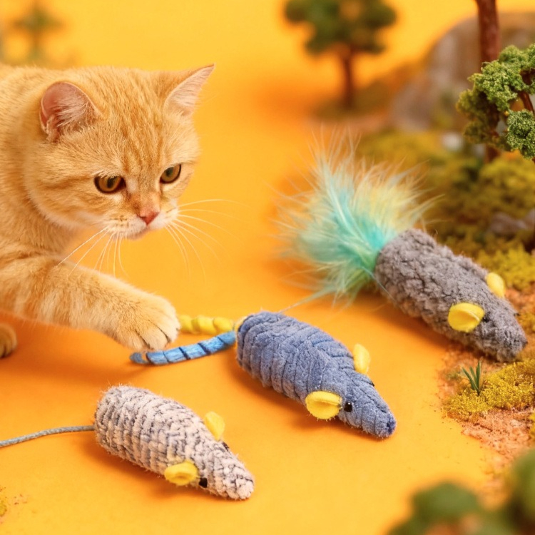Cat Toys 3pcs Plush Simulated  - Catnip Interactive Plush Mouse recension och pris