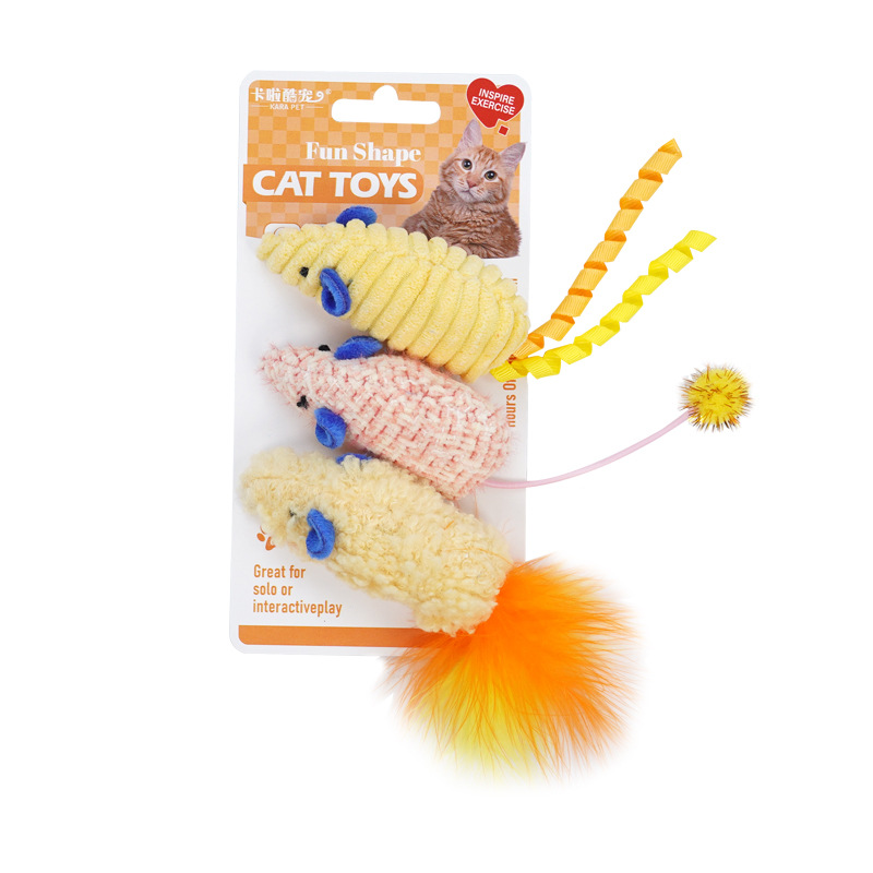 Cat Toys 3pcs Plush Simulated  - Catnip Interactive Plush Mouse recension och pris