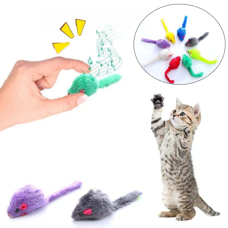 Cat Mouse Toy Squeaky Prefille - Catnip Interactive Plush Mouse recension och pris