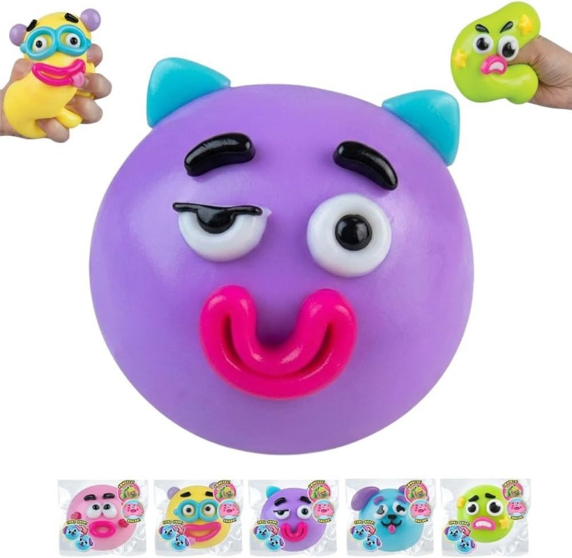 DIY Smushers Squishy Dog Face  - Interactive Squeaky Plush Dog Toy recension och pris