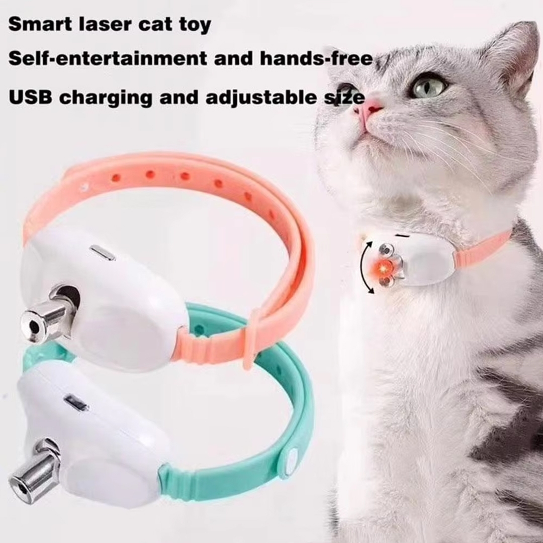 Smart LED Laser Cat Collar Toy - Laser Pointer Cat Toy Automatic recension och pris