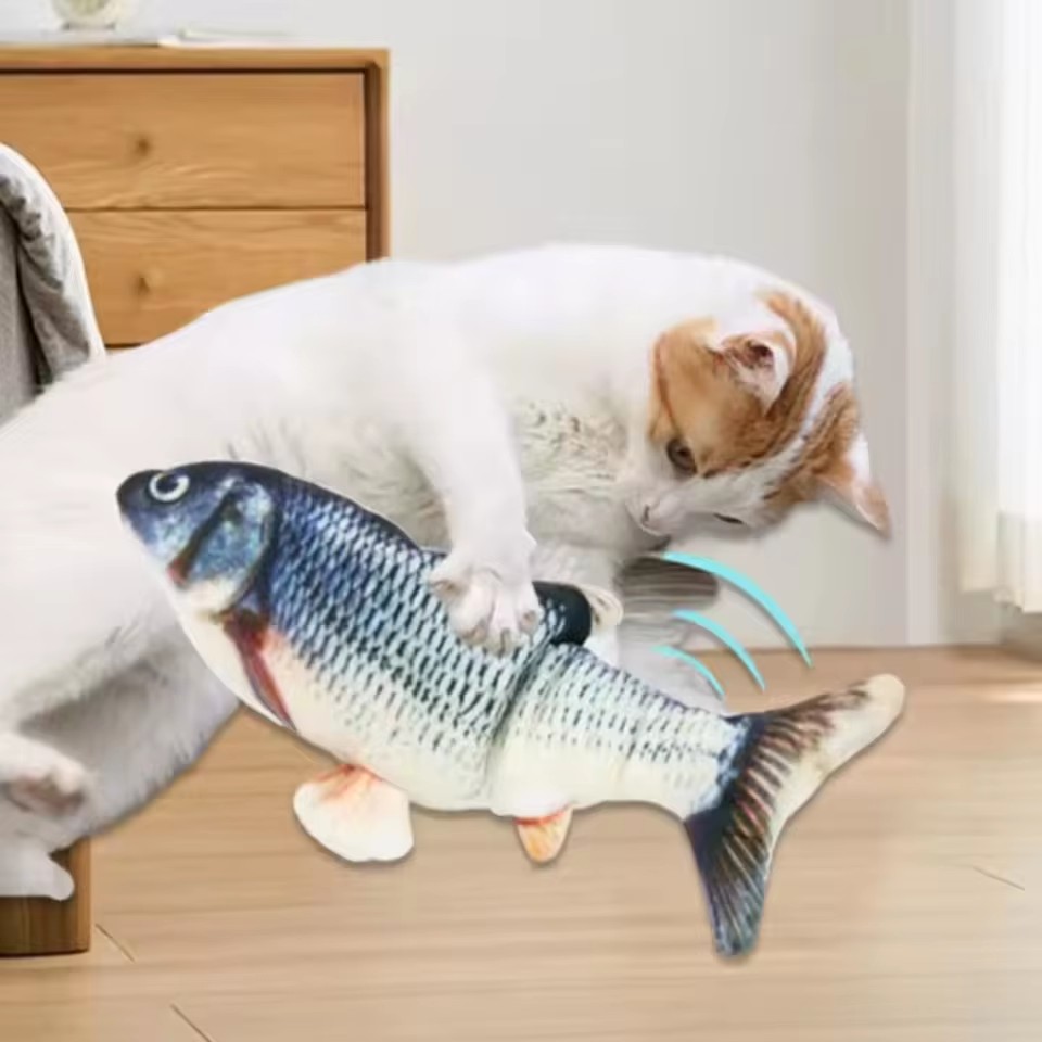 Cat Dog Toy Fish USB Charging  - Electric Floppy Fish Dog Toy recension och pris