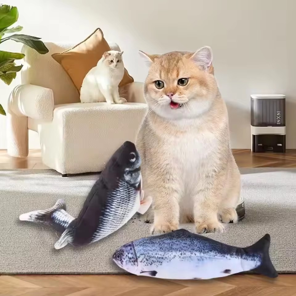 Cat Dog Toy Fish USB Charging  - Electric Floppy Fish Dog Toy recension och pris
