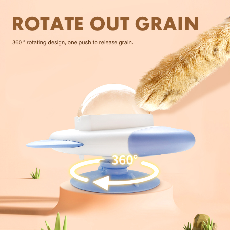 Rocket Shape Rotating Cat Dog  - Dog Puzzle Feeder Toy recension och pris
