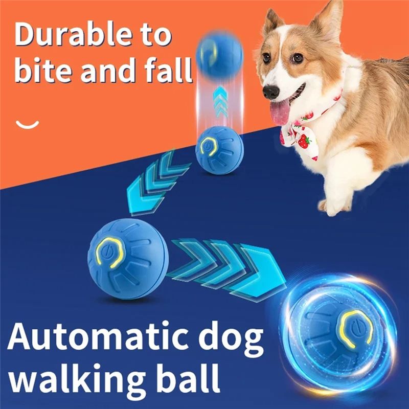 AT84-2PCS Smart Dog Ball Elect - Automatic Moving Dog Ball recension och pris