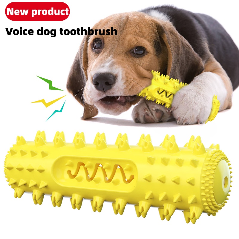 Durable Squeaky Dog Chew Toy T - Rubber Treat Dispensing Dog Toy recension och pris
