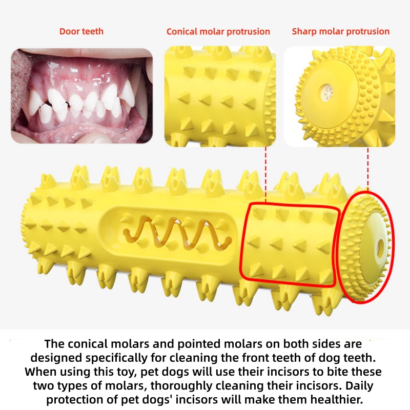 Durable Squeaky Dog Chew Toy T - Rubber Treat Dispensing Dog Toy recension och pris