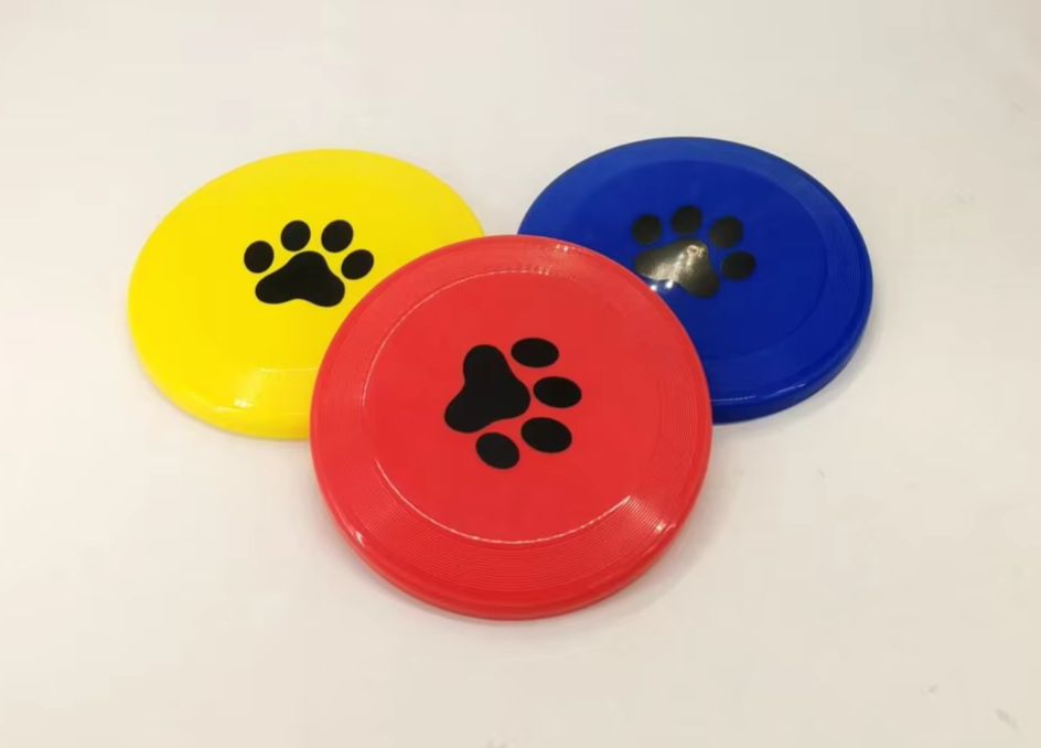 Hard Plastic Dog Frisbee  Paw  - Flying Disc Dog Training Toy recension och pris