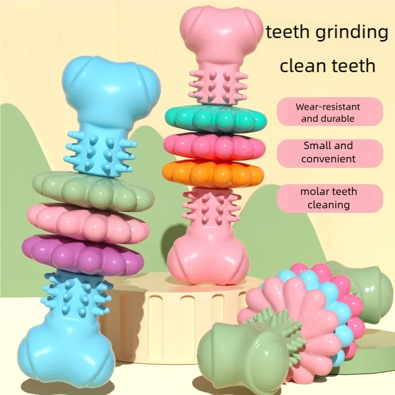 Durable TPR Dog Chew Toy Bone  - Teeth Cleaning Dog Chew Bone recension och pris