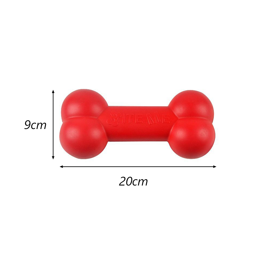 Red TPR Bone Dog Chew Toy Inde - Indestructible Dog Chew Toy recension och pris