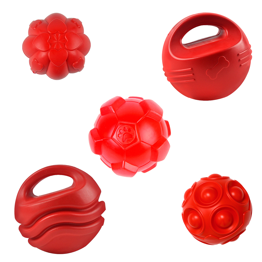 Red TPR Bone Dog Chew Toy Inde - Indestructible Dog Chew Toy recension och pris