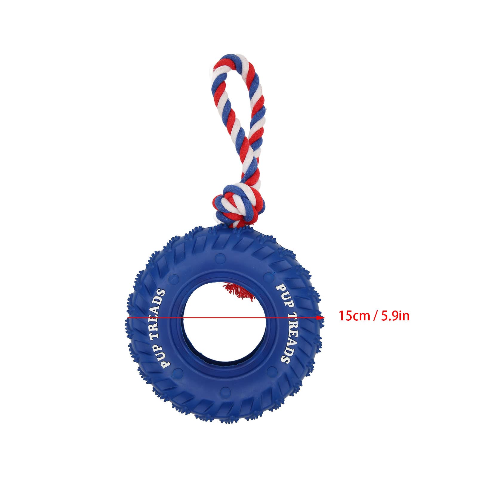 Natural Rubber Tire & Organic  - Indestructible Dog Chew Toy recension och pris