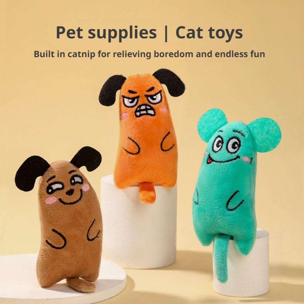 Cartoon Expression Cat Toys Pl - Catnip Interactive Plush Mouse recension och pris