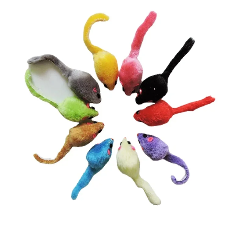 8Pcs furry Plush Cat Toy Soft  - Catnip Interactive Plush Mouse recension och pris