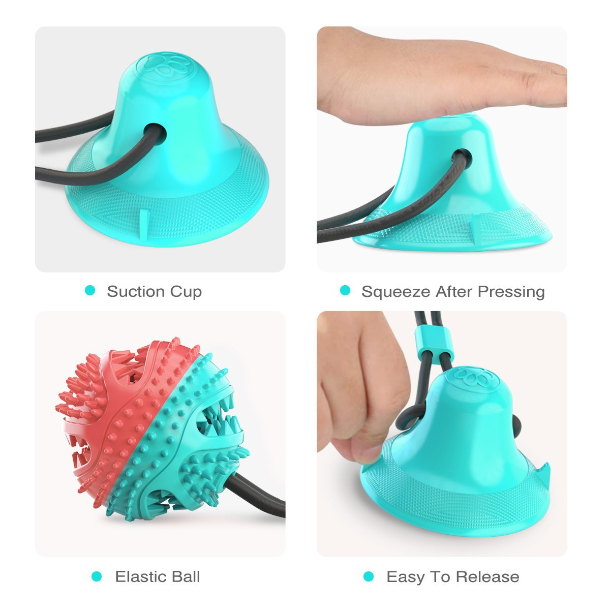 Dog Chew Toys for Aggressive C - Rubber Treat Dispensing Dog Toy recension och pris