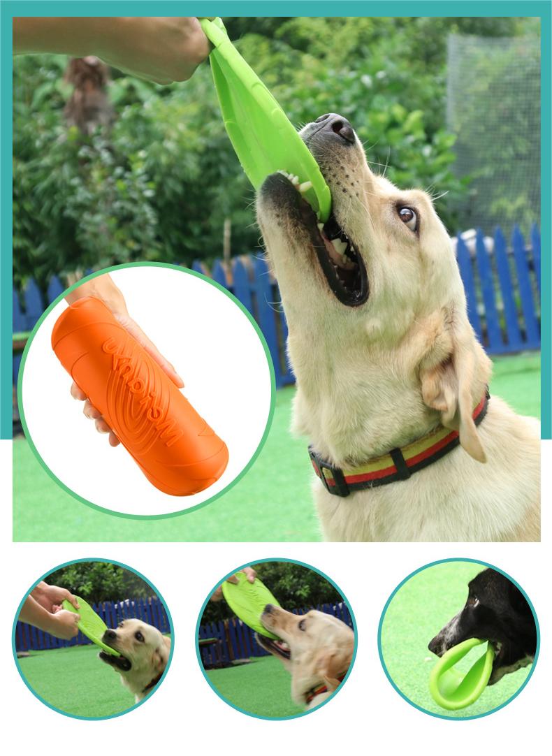 MeianjuBite Resistant Flying D - Flying Disc Dog Training Toy recension och pris