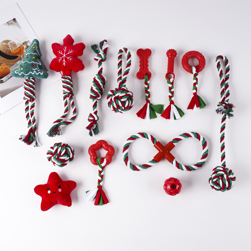 Cross-border dog toy woven rop - Indestructible Dog Chew Toy recension och pris