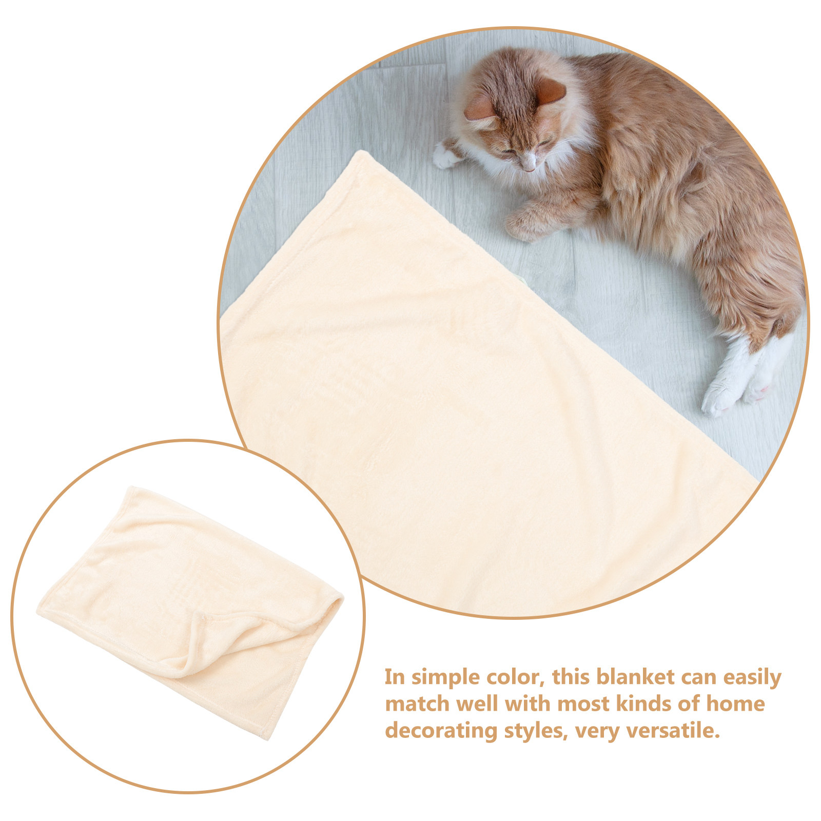 Warm Coral Fleece Pet Blanket  - Pet Beds recension och pris