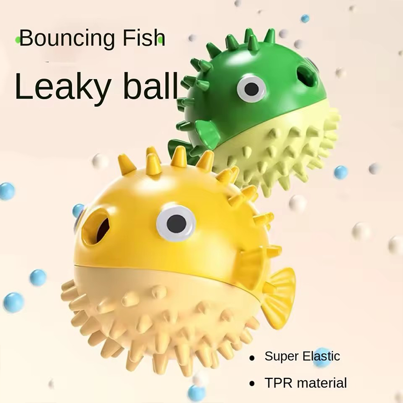 Bouncing Fish Dog Toy Built In - Rubber Treat Dispensing Dog Toy recension och pris