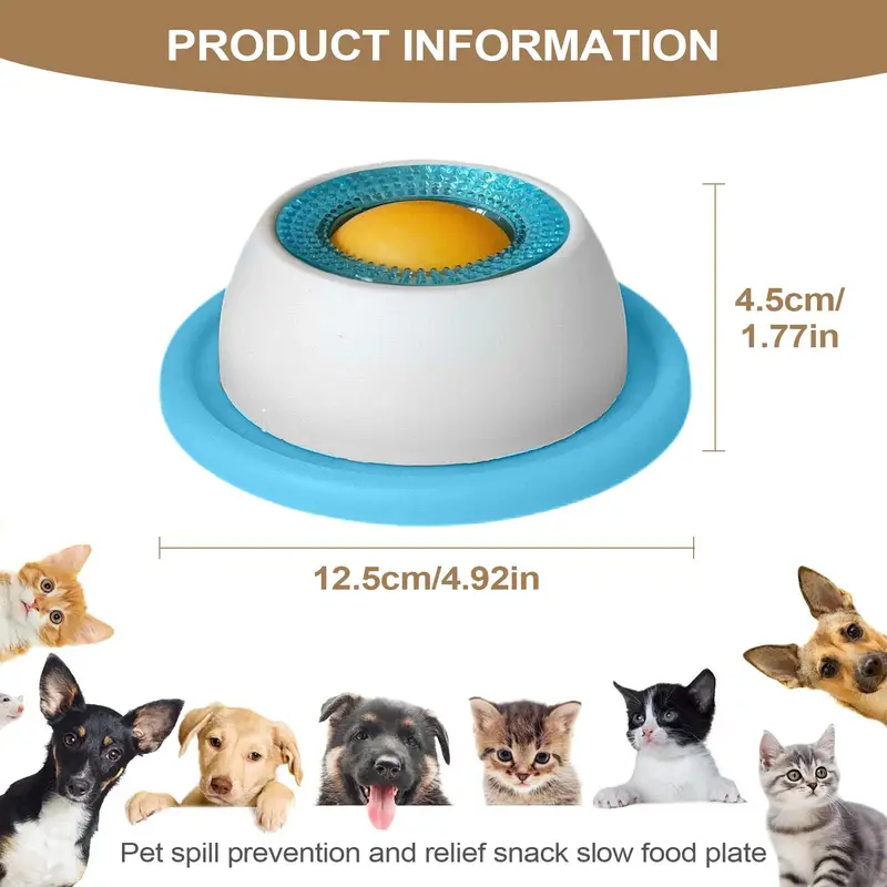 2-in-1 Slow Feeder Lick Mat Pe - Dog Puzzle Feeder Toy recension och pris