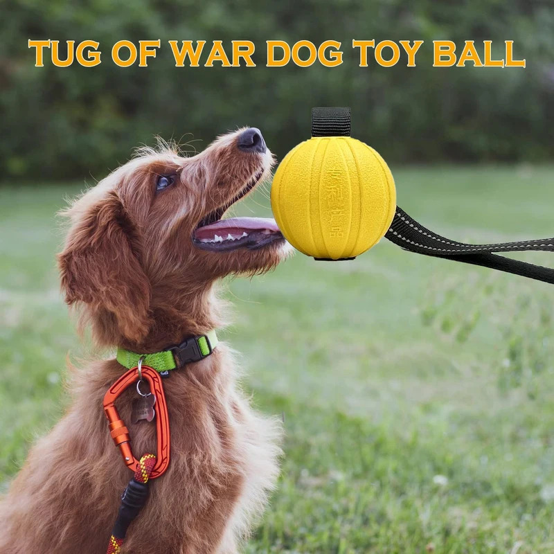 Durable Dog Toy Balls on a Rop - Dog Rope Toy Aggressive Chewers recension och pris