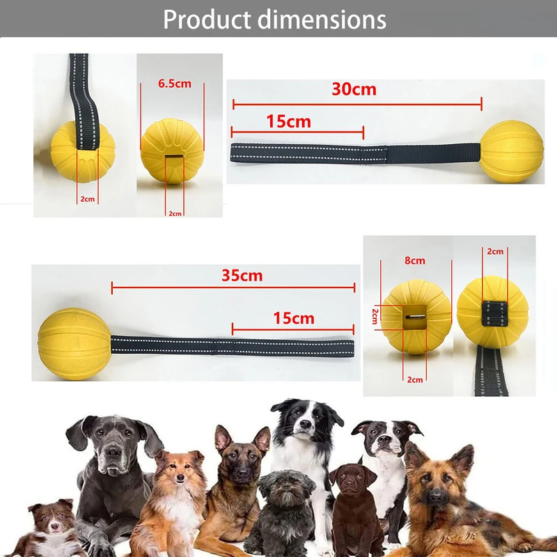 Durable Dog Toy Balls on a Rop - Dog Rope Toy Aggressive Chewers recension och pris