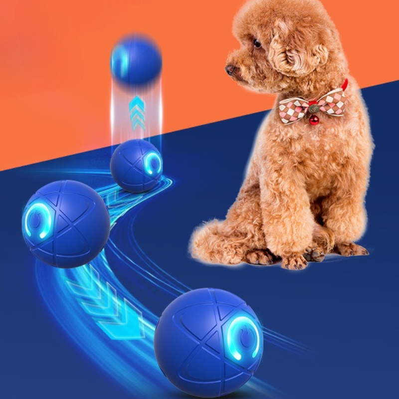 Smart Dog Toy Ball USB Automat - Automatic Moving Dog Ball recension och pris