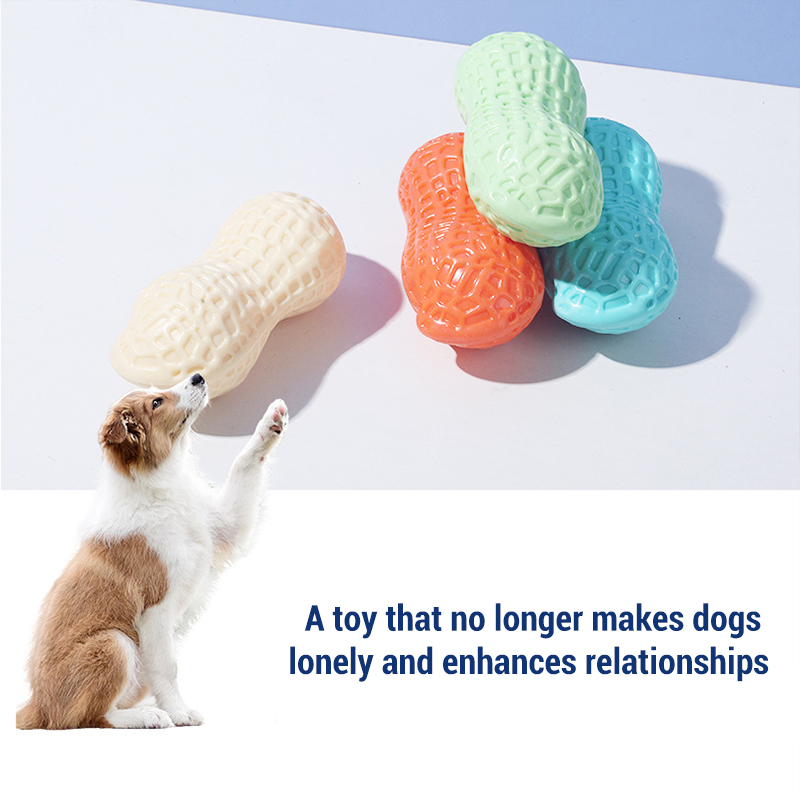 Squeaky Peanut Bone Dog Chew T - Teeth Cleaning Dog Chew Bone recension och pris