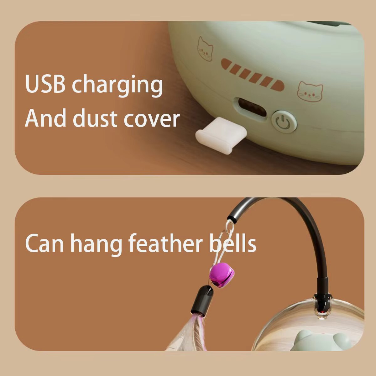 3-in-1 Automatic Cat Teaser Ro - Laser Pointer Cat Toy Automatic recension och pris