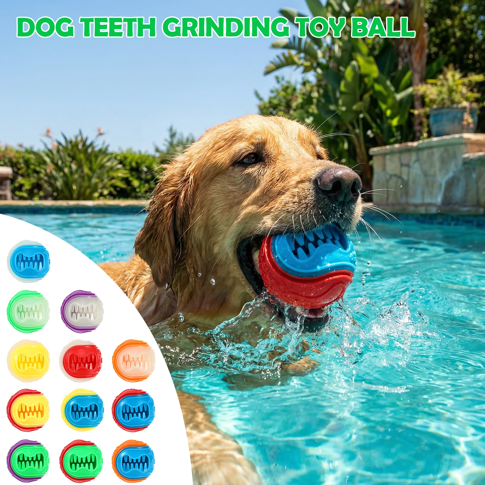 6Pcs Interactive Dog Food Ball - Rubber Treat Dispensing Dog Toy recension och pris