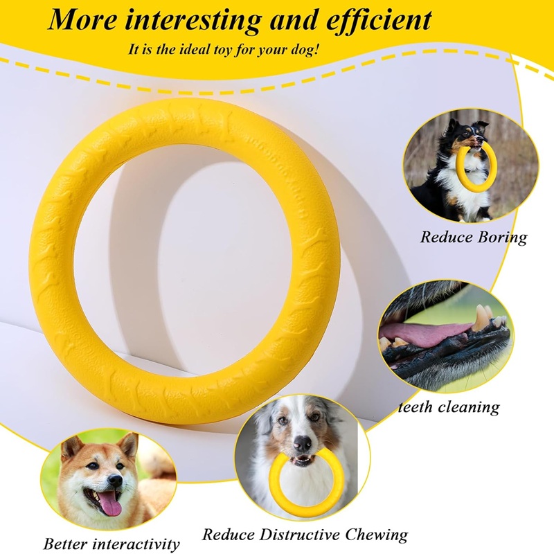 Dog Toys Pet Flying Discs EVA  - Suction Cup Dog Tug Toy recension och pris