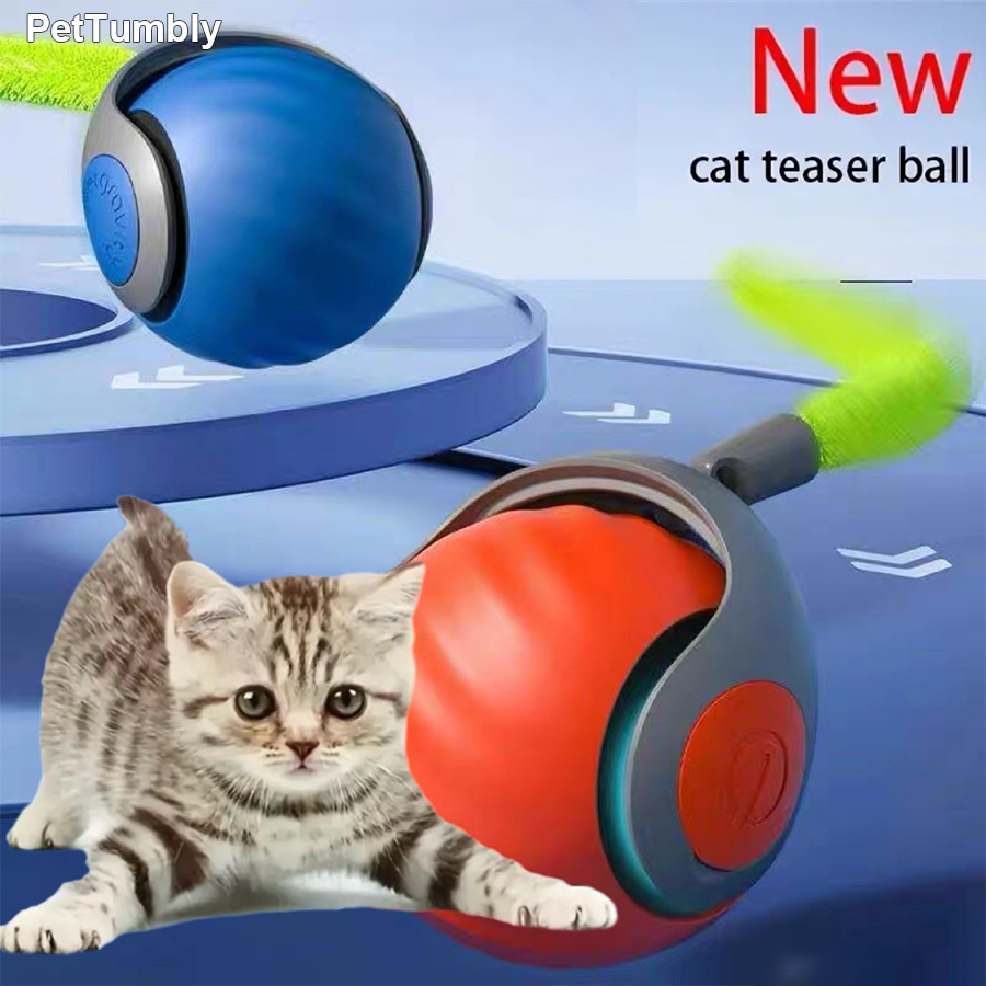 Interactive Cat Toy Ball Autom - Automatic Moving Dog Ball recension och pris