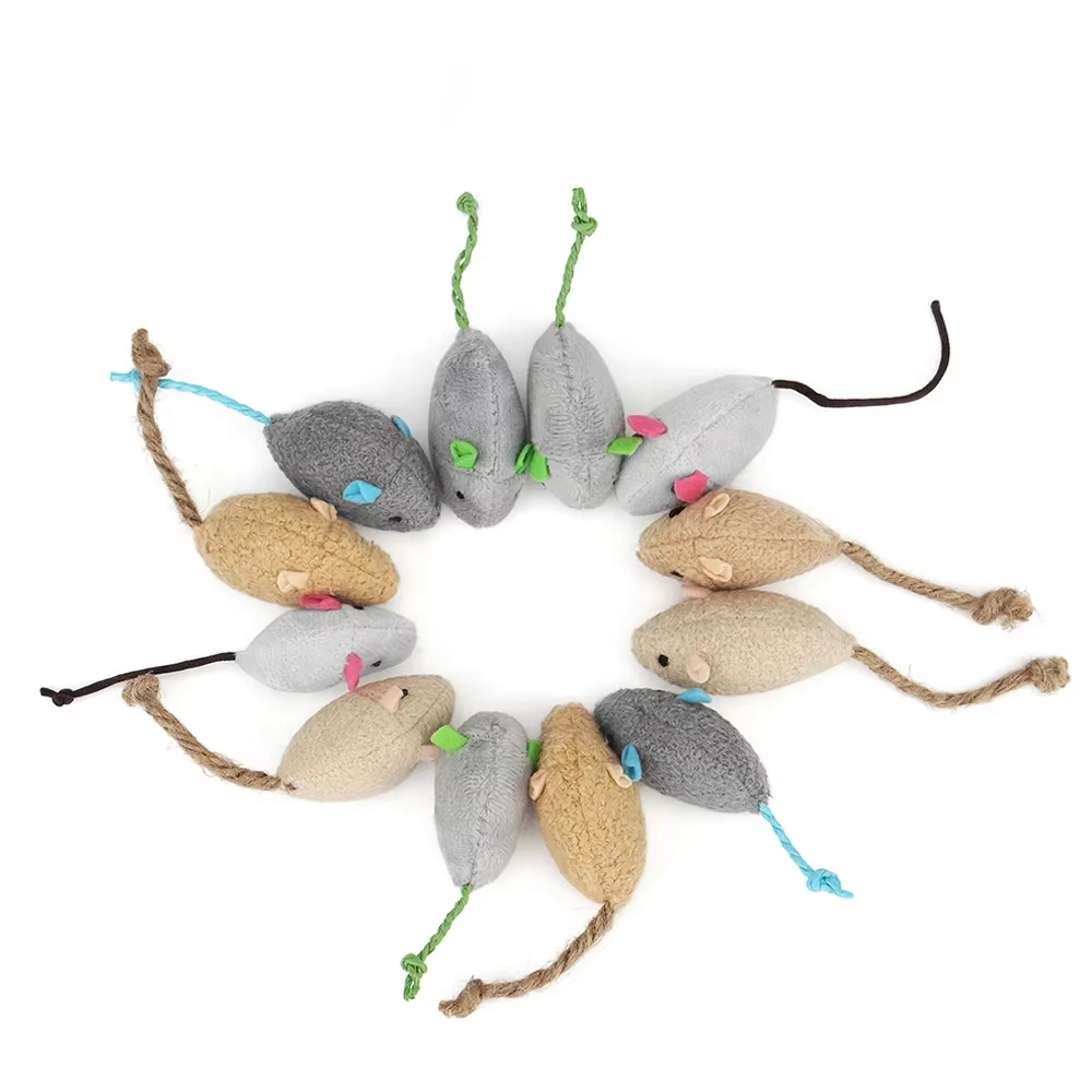 5pcs Rattle Cat Mouse Toys Als - Catnip Interactive Plush Mouse recension och pris