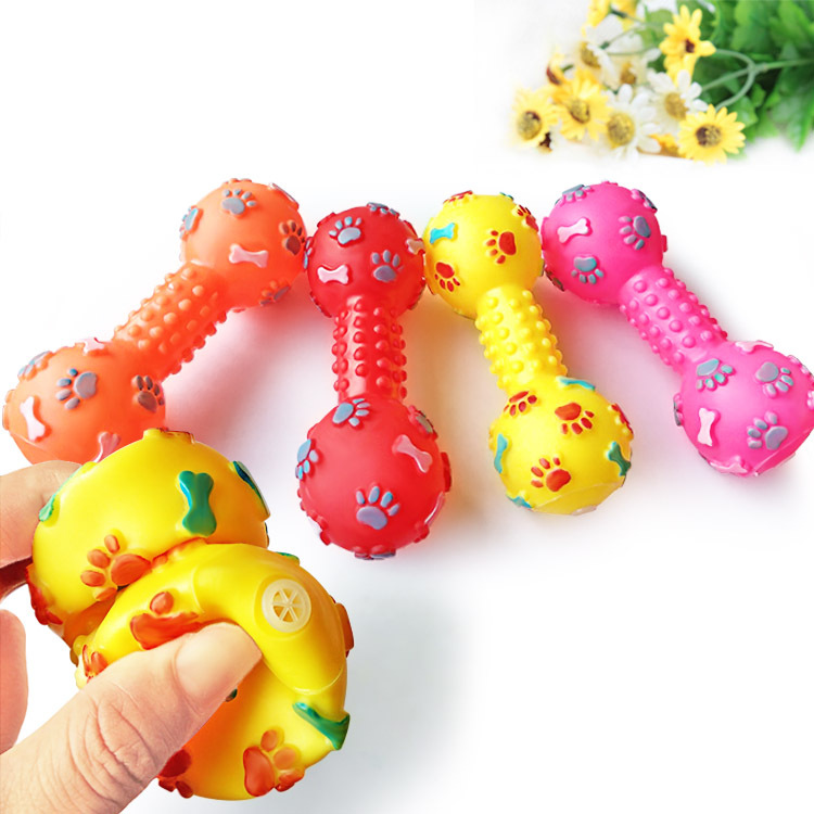 New Pet Dog Squeaky Toy - Dumb - Teeth Cleaning Dog Chew Bone recension och pris