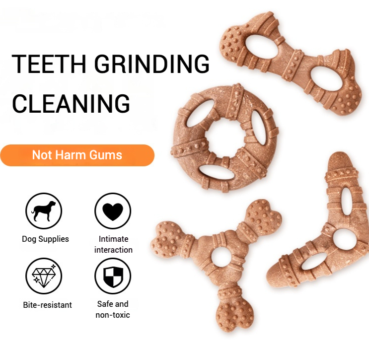 Imitation Bone Molar Dog Toy D - Teeth Cleaning Dog Chew Bone recension och pris
