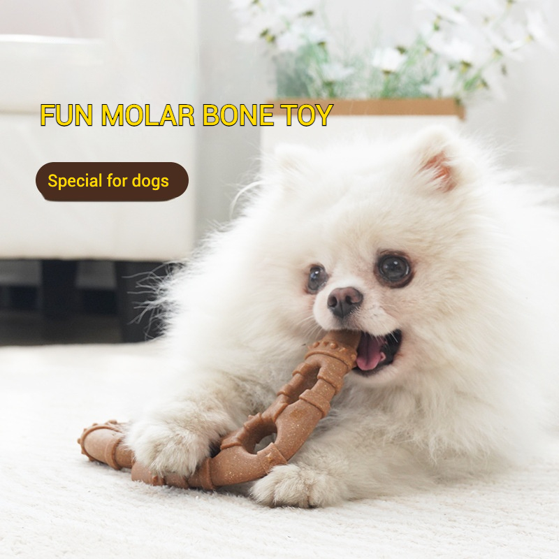 Imitation Bone Molar Dog Toy D - Teeth Cleaning Dog Chew Bone recension och pris