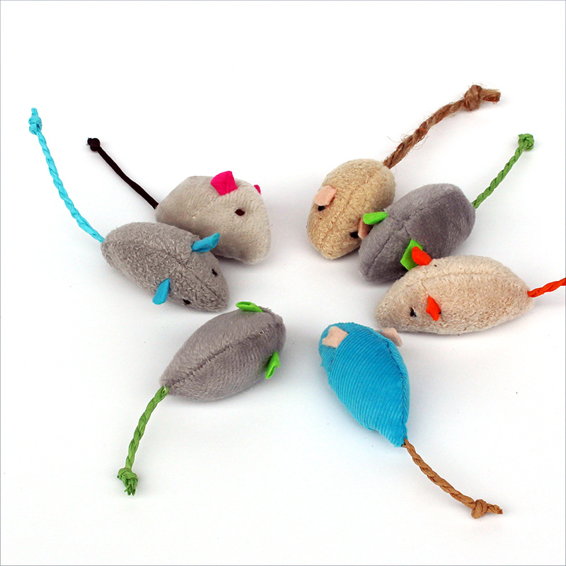 Catnip Mice Cat Toy Blue Gray  - Catnip Interactive Plush Mouse recension och pris