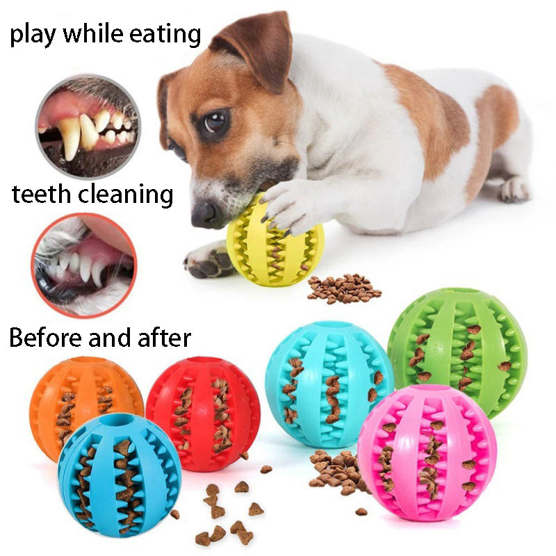 Interactive Dog Toy Ball Rubbe - Rubber Treat Dispensing Dog Toy recension och pris