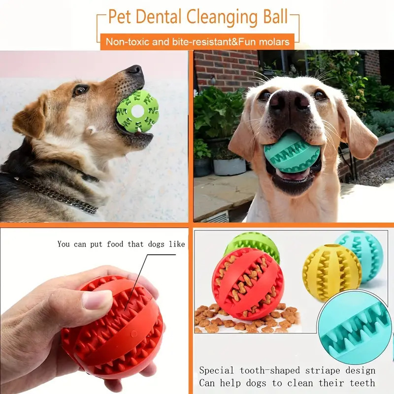 Interactive Dog Toy Ball Rubbe - Rubber Treat Dispensing Dog Toy recension och pris