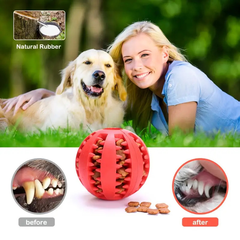 Interactive Dog Toy Ball Rubbe - Rubber Treat Dispensing Dog Toy recension och pris