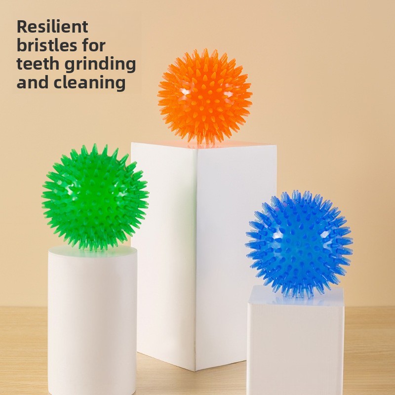 High-Elastic TPR Squeaky Spiky - Indestructible Dog Chew Toy recension och pris