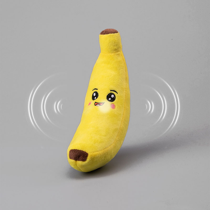 Squeaky Banana Plush Dog Toy D - Interactive Squeaky Plush Dog Toy recension och pris