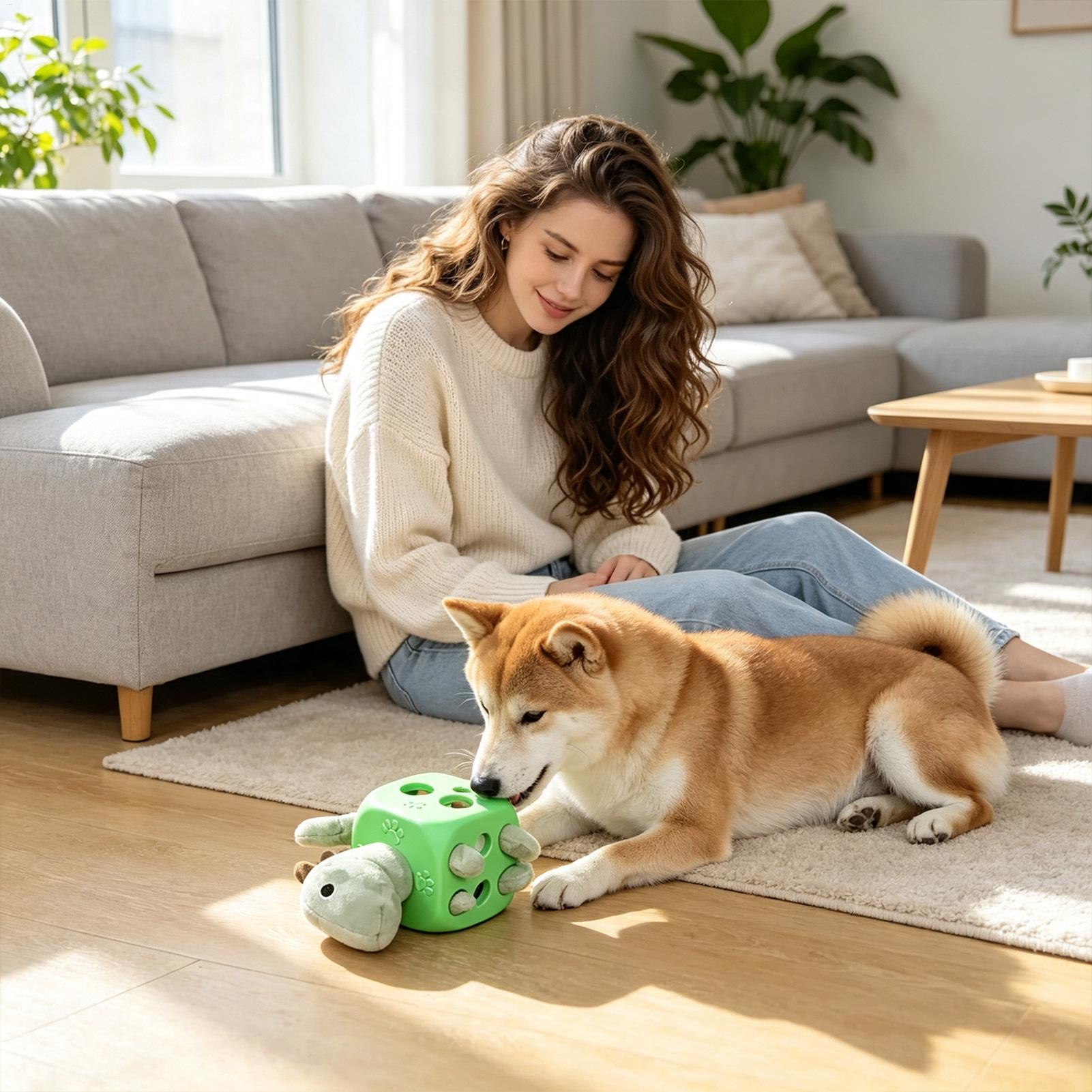 Interactive Dog Toy Interactiv - Rubber Treat Dispensing Dog Toy recension och pris