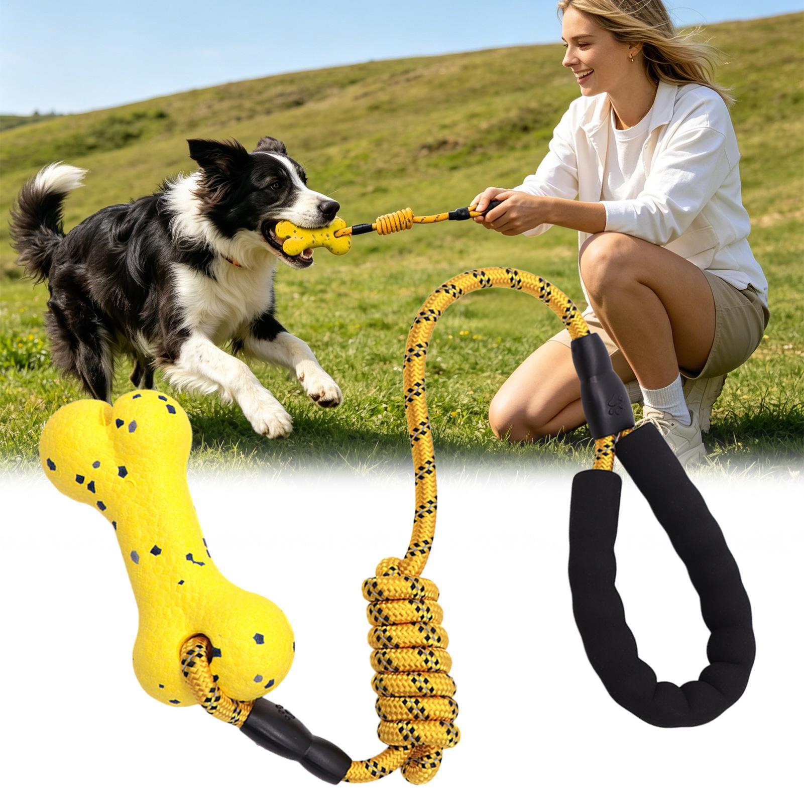Tug Of War Dog Toy Interactive - Dog Rope Toy Aggressive Chewers recension och pris