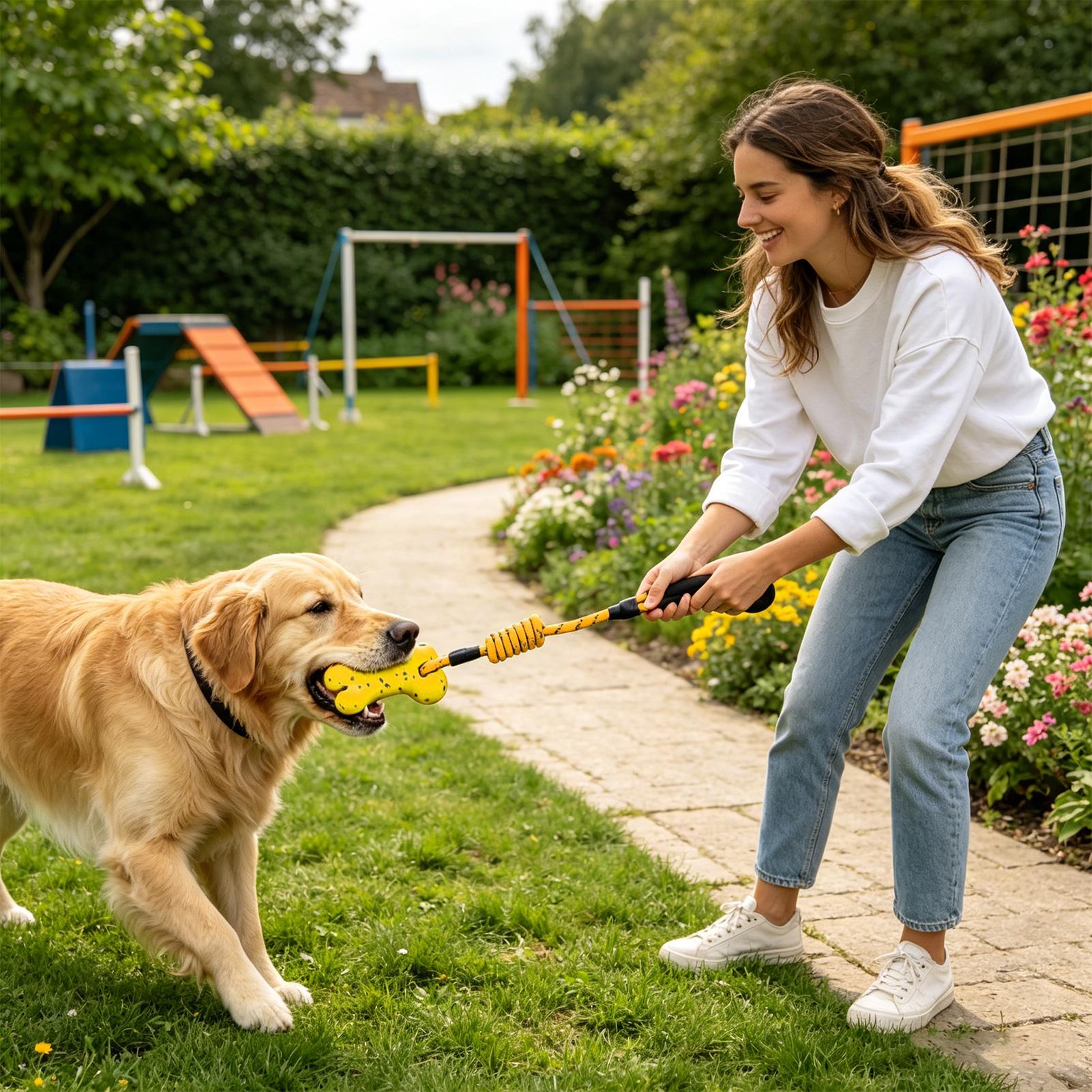 Tug Of War Dog Toy Interactive - Dog Rope Toy Aggressive Chewers recension och pris