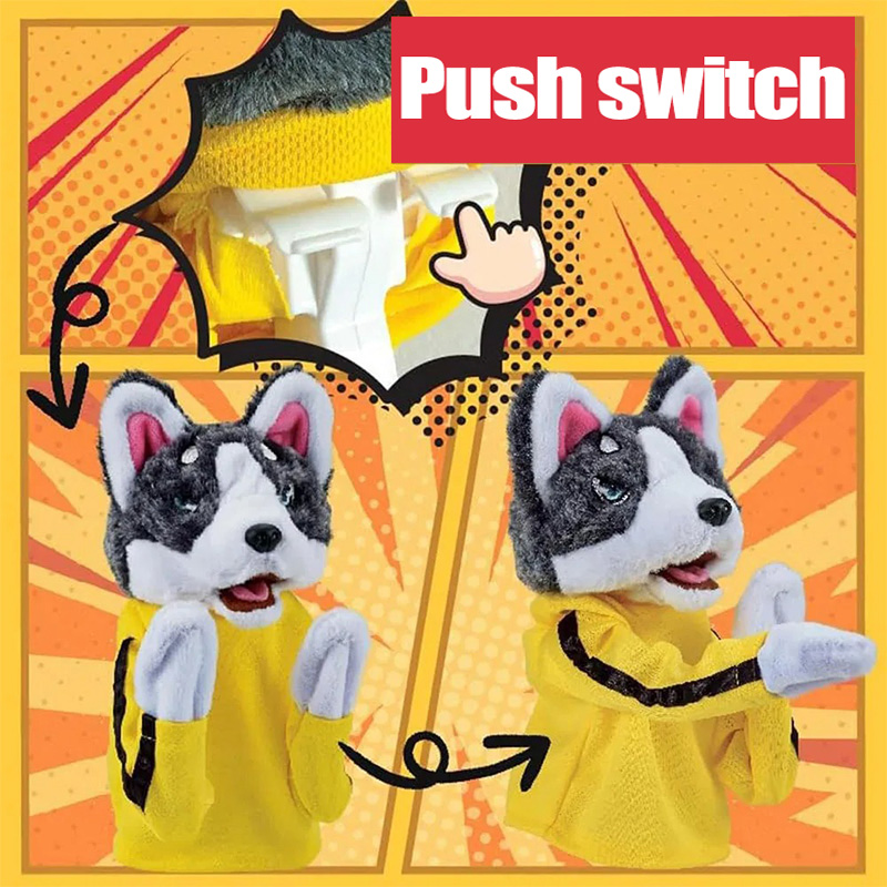 Kid Kung Fu Husky Gloves Toy F - Interactive Squeaky Plush Dog Toy recension och pris