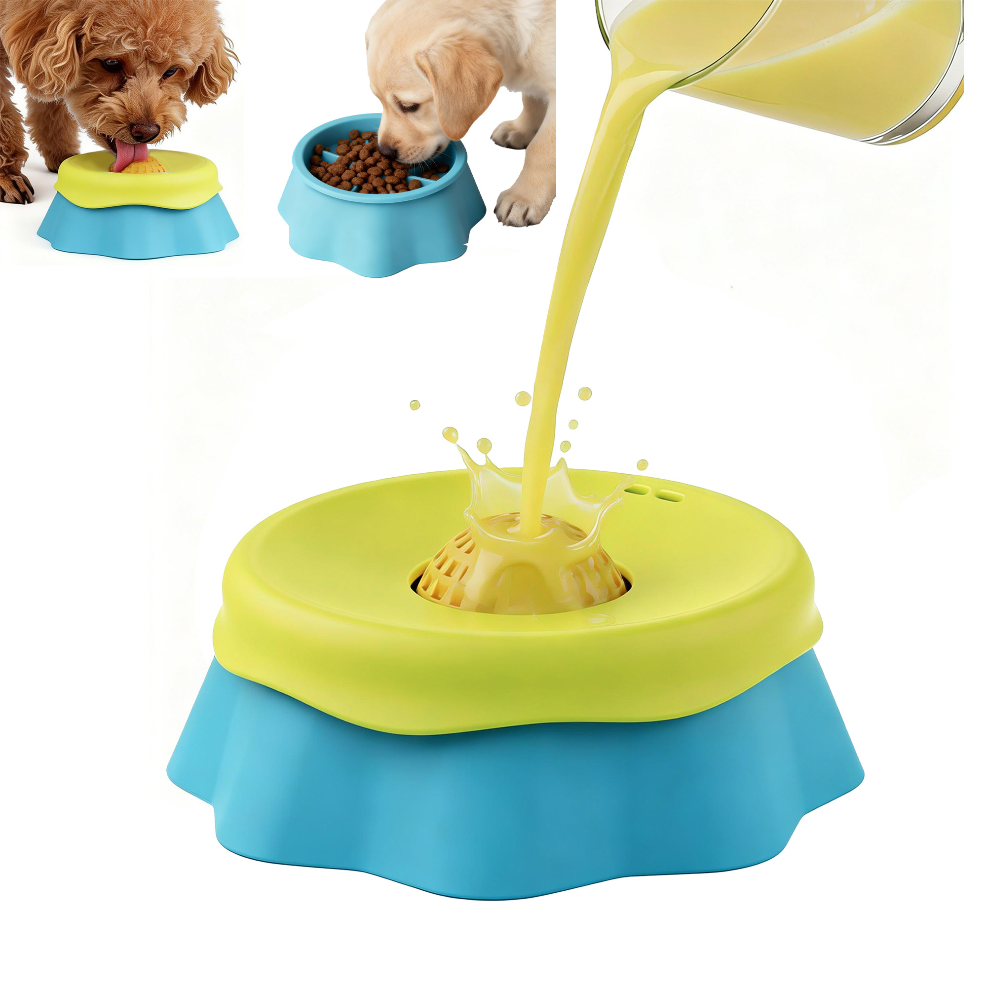 Dog Lick Bowl Slow Feeder Dog  - Dog Puzzle Feeder Toy recension och pris